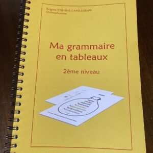 Ma grammaire en tableaux, 2ème niveau