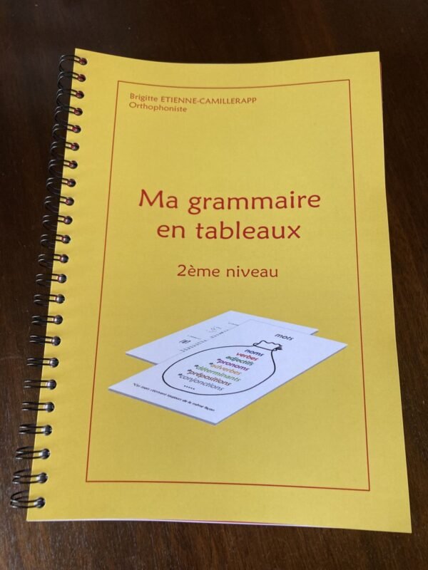 Ma grammaire en tableaux, 2ème niveau